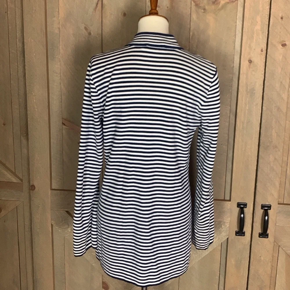 Tory Burch Katama nautical stripe tunic top Size Medium